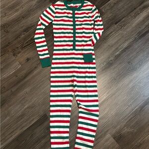 Old Navy Festive Striped Kids Footie Christmas boys Large (10)